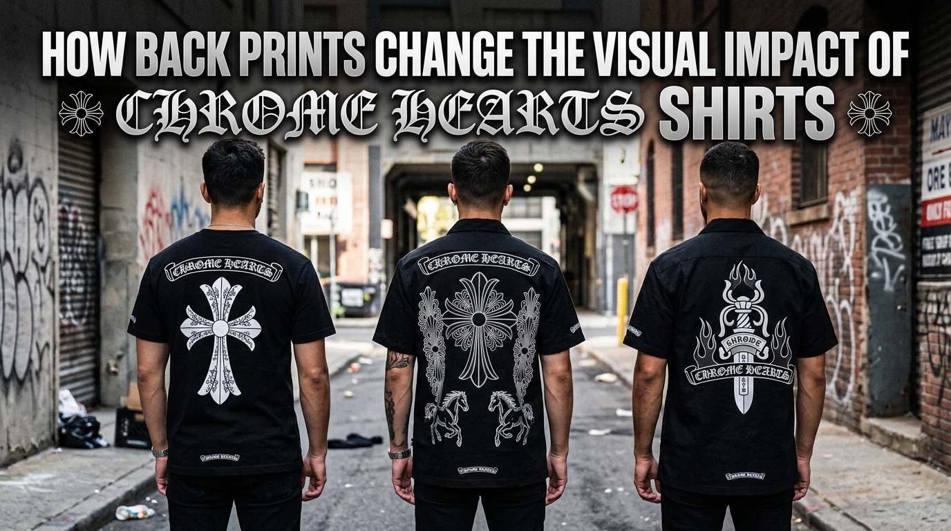 How Back Prints Change the Visual Impact of Chrome Hearts Shirts