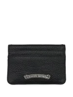 Chrome Hearts Cross-Plaque Leather Cardholder