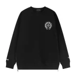 Chrome Hearts Black Cemetery Cross Crewneck Sweatshirts