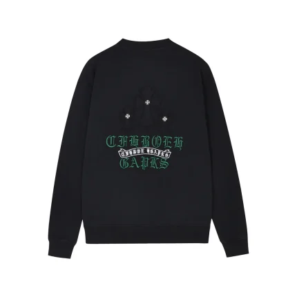 Chrome Hearts Black GAPS Crewneck Sweatshirt