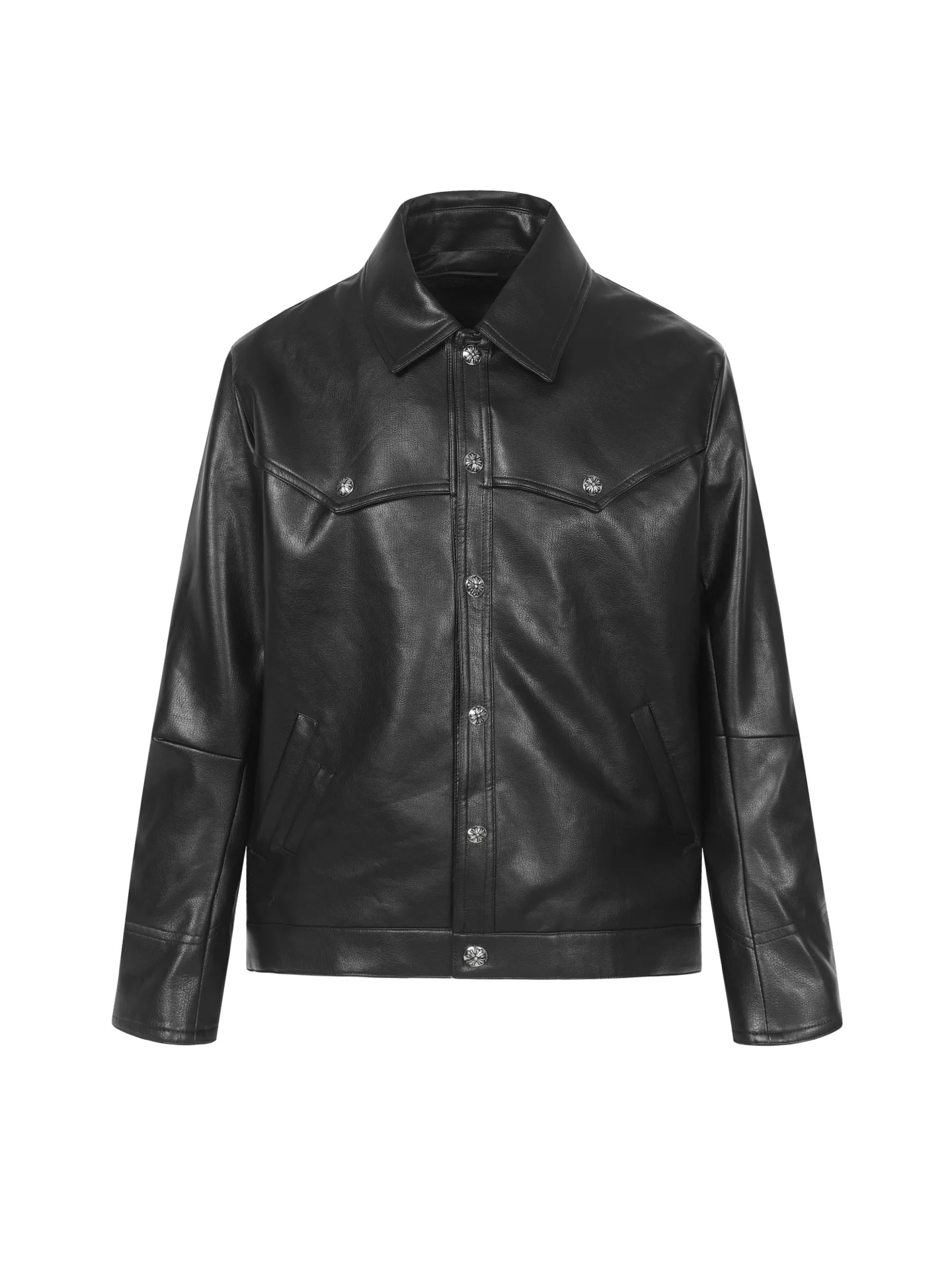Chrome Hearts Black Leather Cross Western Jacket1 Chrome Hearts Black Leather Cross Western Jacket