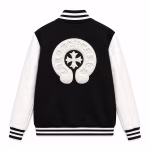 Chrome Hearts Horseshoe Black & White Varsity Jacket