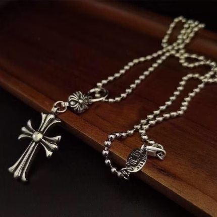 Chrome Hearts Classic Cross Ball Necklace