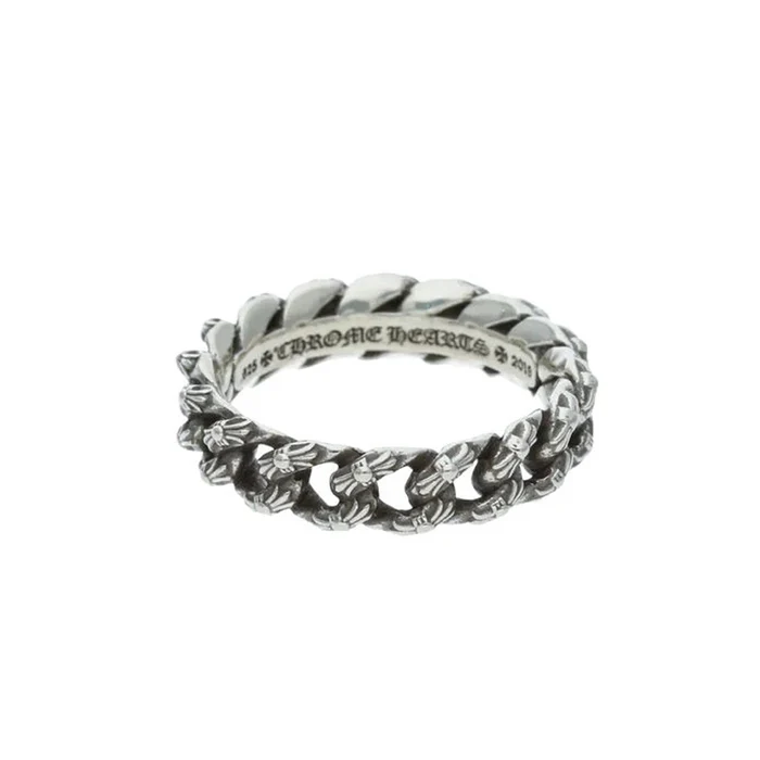 Chrome Hearts Curb Chain Link Ring Chrome Hearts Curb Chain Link Ring