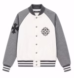Chrome Hearts Grey & White Wool Jacket