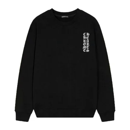 Chrome Hearts Ornate Floral Cross Crewneck Sweatshirt Black