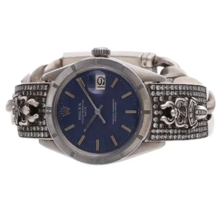 Chrome Hearts Rolex Pave Dagger Watch Size 34MM