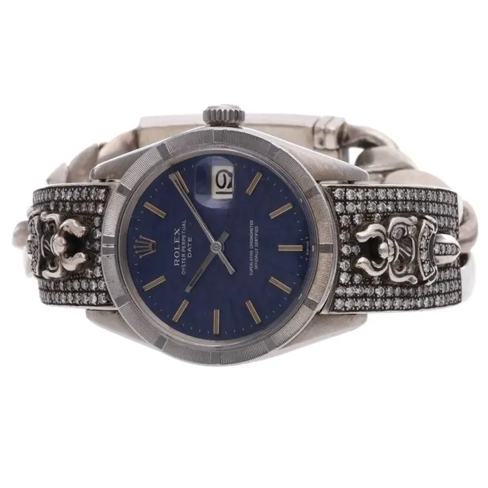 Chrome Hearts Rolex Pave Dagger Watch Size 34MM Chrome Hearts Rolex Pave Dagger Watch Size 34MM