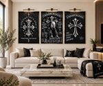 Chrome Hearts Wallpaper Wall Art Set of 3