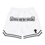 Chrome Hearts White Logo Printed Basketball Shorts