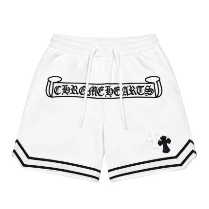 Chrome Hearts White Logo Printed Basketball Shorts