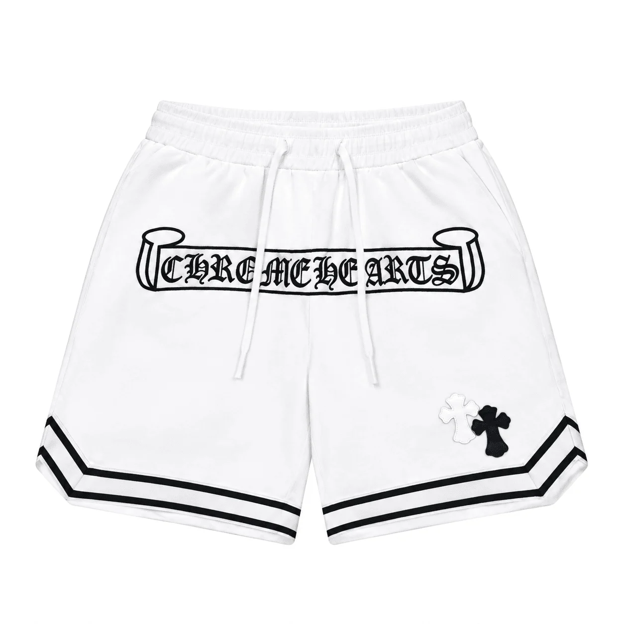 Chrome Hearts White Logo Printed Basketball Shorts Chrome Hearts White Logo Printed Basketball Shorts