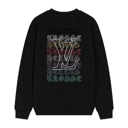Chrome Hearts x LV Multi-color Logo Crewneck Black