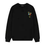 Chrome Hearts x LV Multi-color Logo Crewneck Black