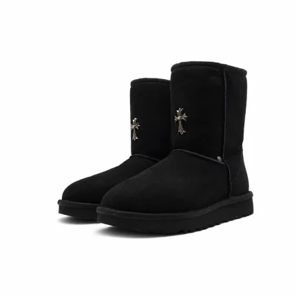 New Black Chrome Heart Uggs
