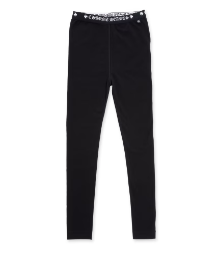 New Black Chrome Hearts Cotton Leggings