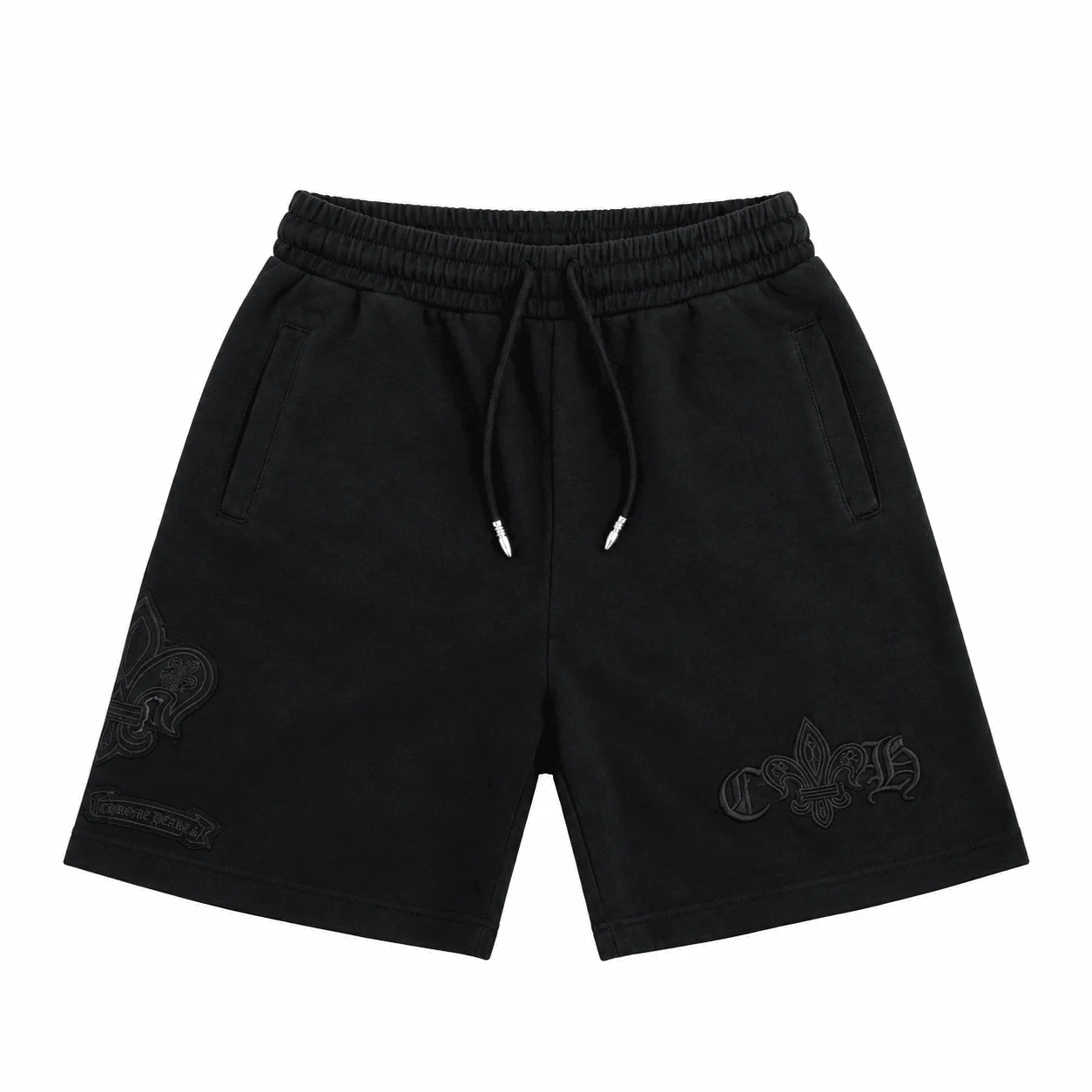 New Black Chrome Hearts Fleur De Lis Sweat Short New Black Chrome Hearts Fleur De Lis Sweat Short
