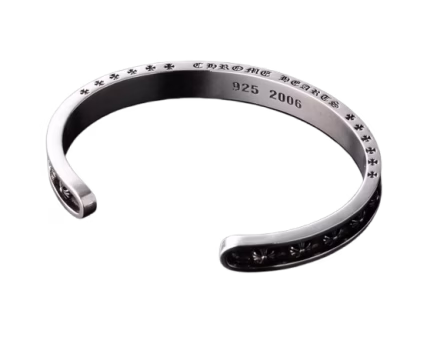 New Chrome Hearts Cross Cuff Bangle Ring