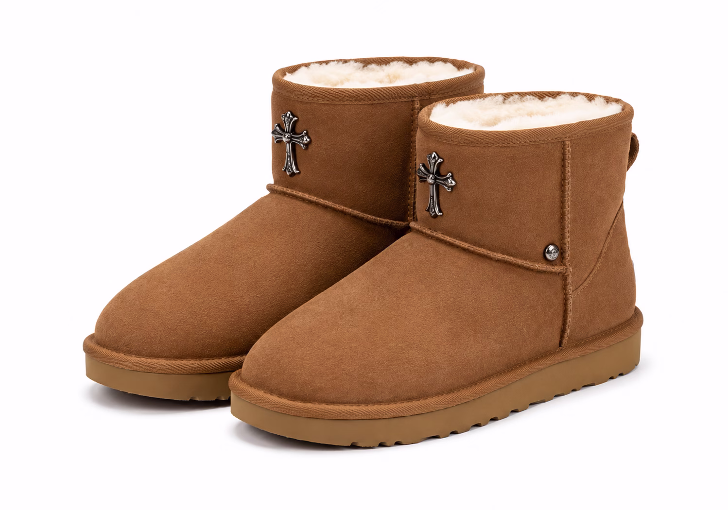 New Chrome Hearts Gothic Cross Ultra Mini UGG Boots New Chrome Hearts Gothic Cross Ultra Mini UGG Boots